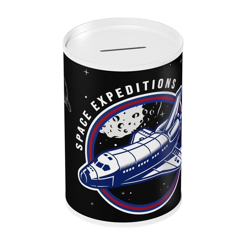 Nasa Metal Piggy Bank - Cosmic piggy bank for every fan!
