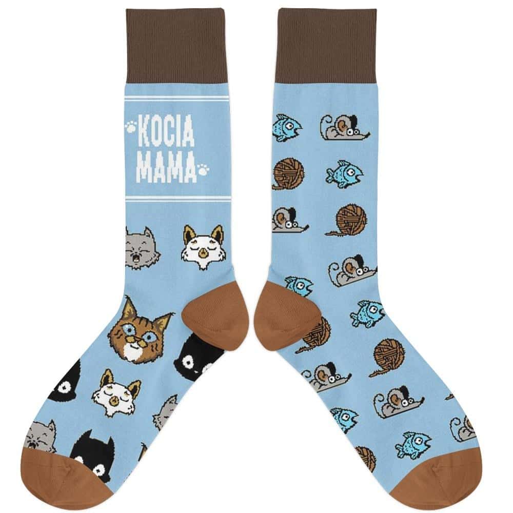 Cat Mom Socks - Women's socks with cat motif, size 37-41