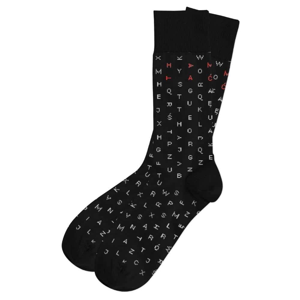 Socks - Letters size 37/41 - ideal for bookworms