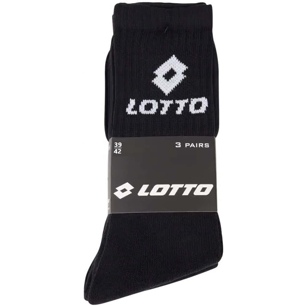 Lotto Men's Socks 39/42 - 3 Pairs for Active Men