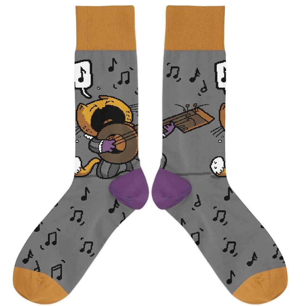 Miauskier Colorful Socks - Size 42/46 for cat lovers