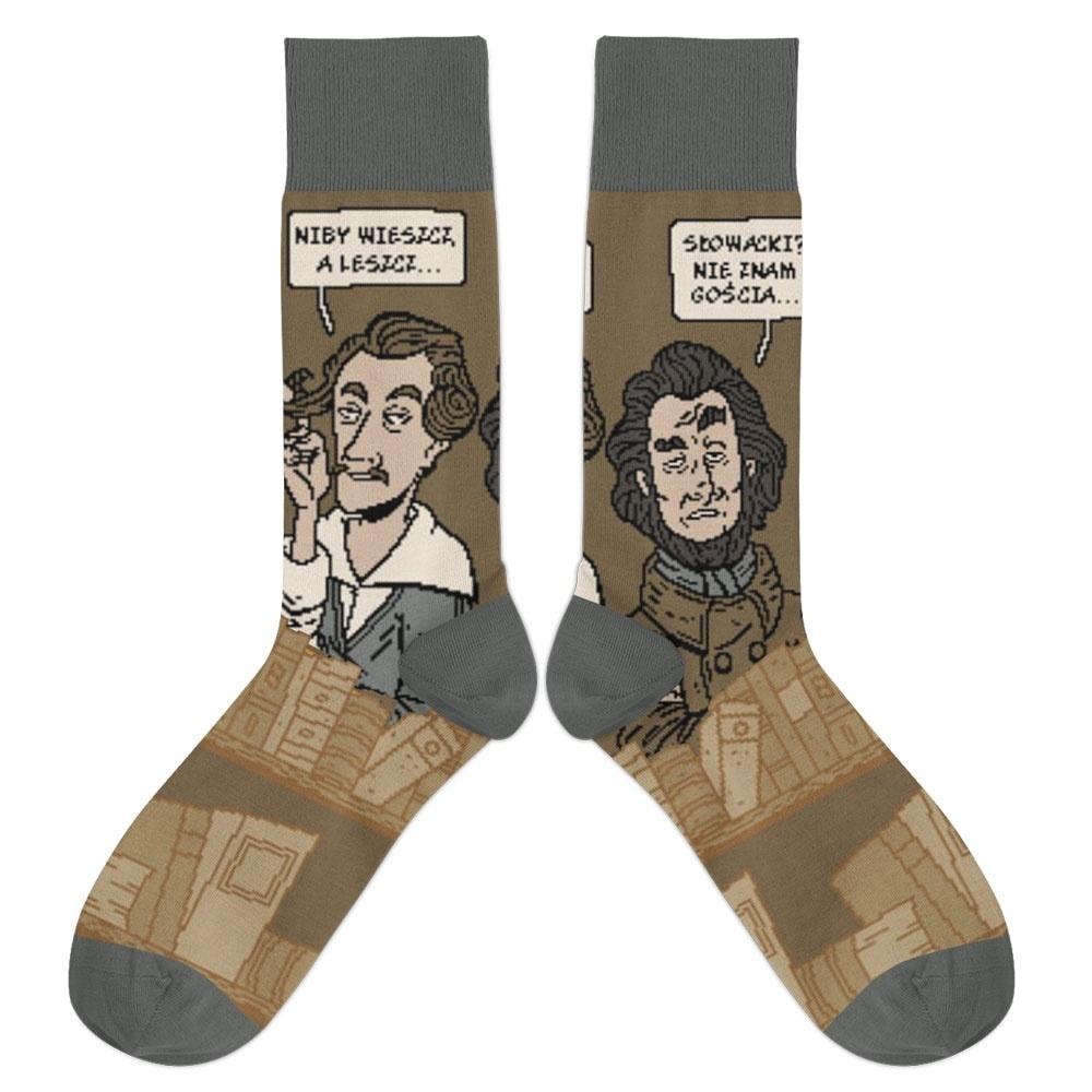 Socks Mickiewicz vs Słowacki - literary style for your feet