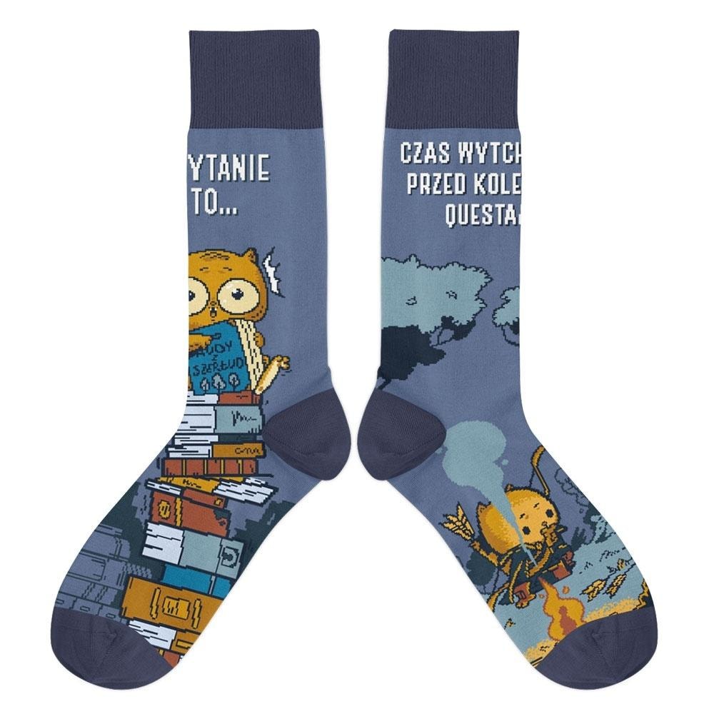 Socks Rudy from Szerlud - comfortable socks for bookworms