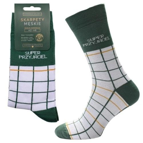 Socks Super Friend - green, size 42-46