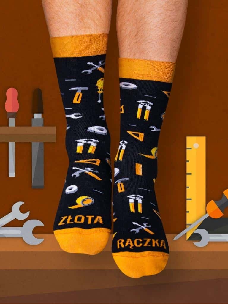 Socks Golden Hands - men's socks for DIY enthusiasts
