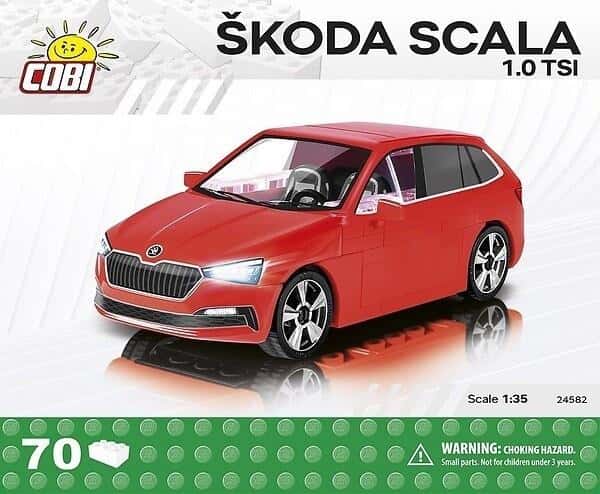 Cobi Skoda Scala - model car made of building blocks for motorsport fan