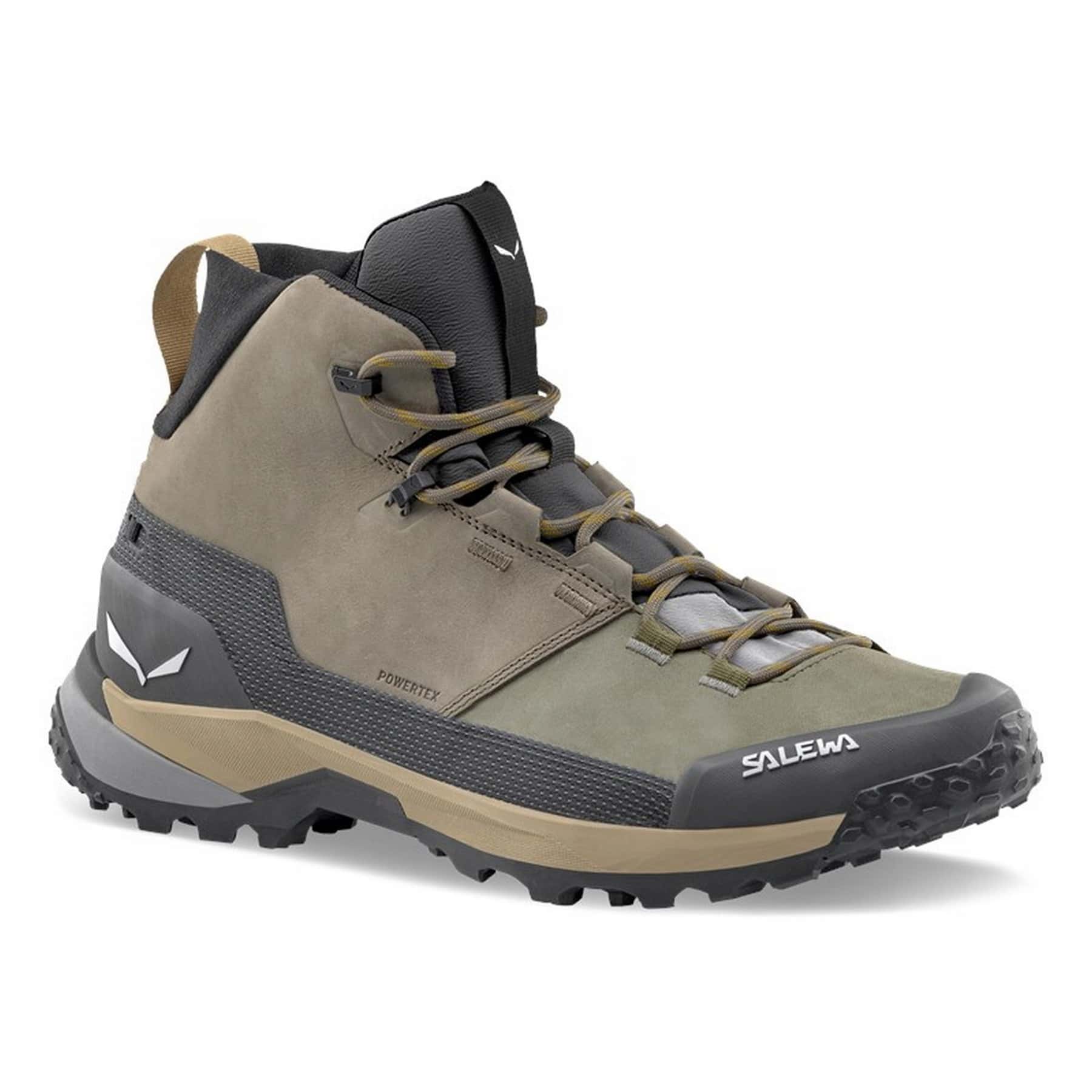 SALEWA Puez Leather Mid PTX - Leather Trekking Shoes ideal for mountain hikes