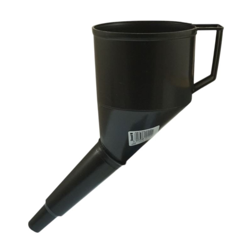 HEAVY DUTY Slanted Funnel - for fuel, oil with strainer 12 cm