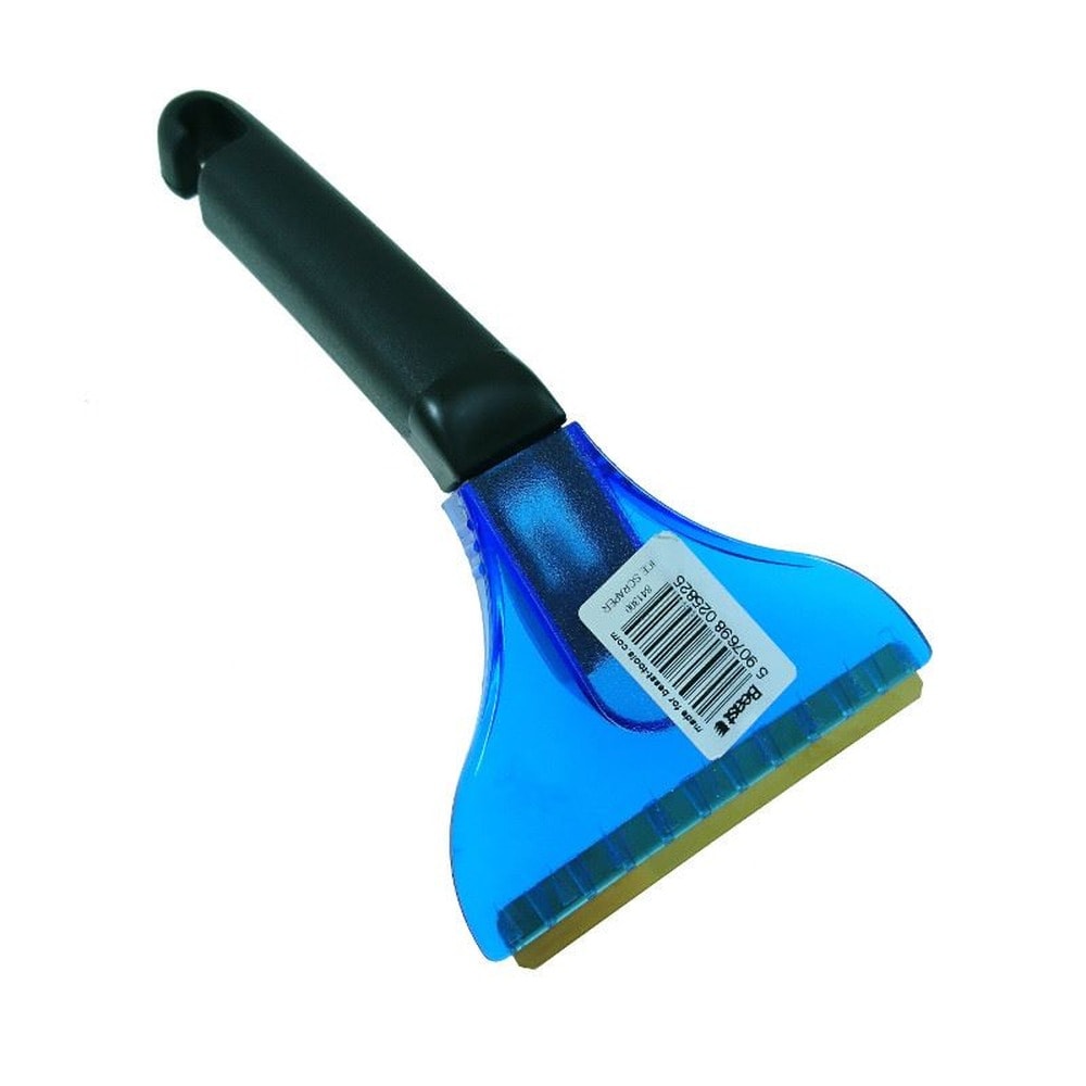 Car windscreen ice scraper with brass blade - indispensable in winter