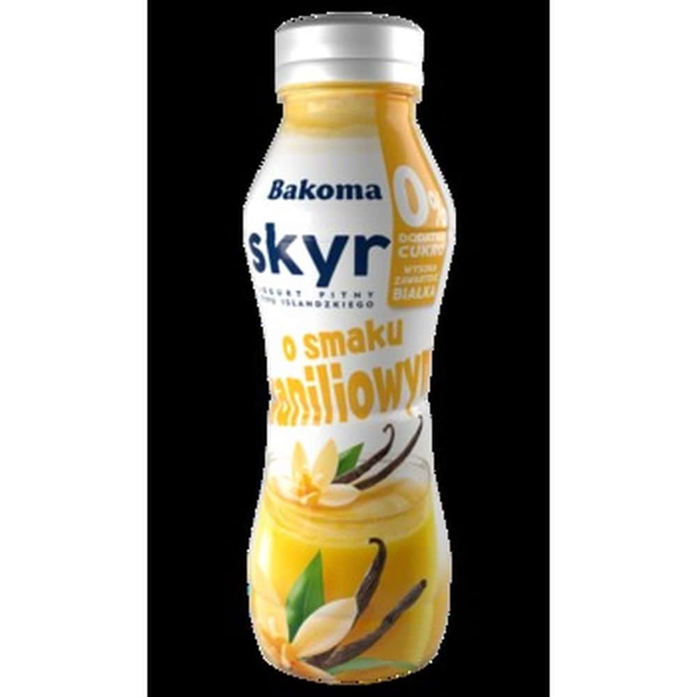 Bakoma Drinking Skyr Vanilla No Sugar - 300g perfect for a snack