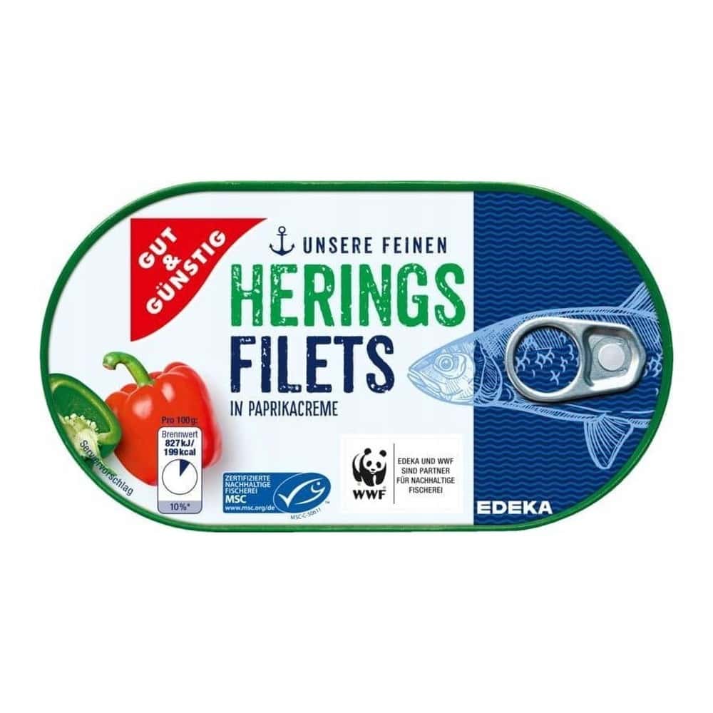 Lisner Herring in mushroom and pepper sauce 500g - classic flavor