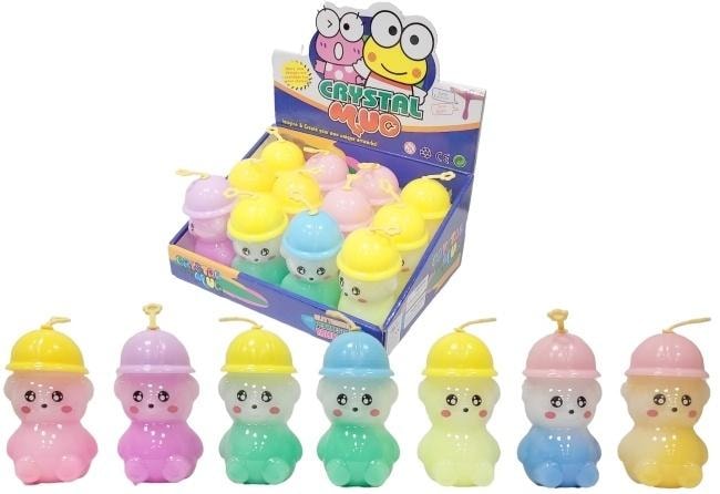 Colorful slime in bear bottle MIX - creative fun for kids