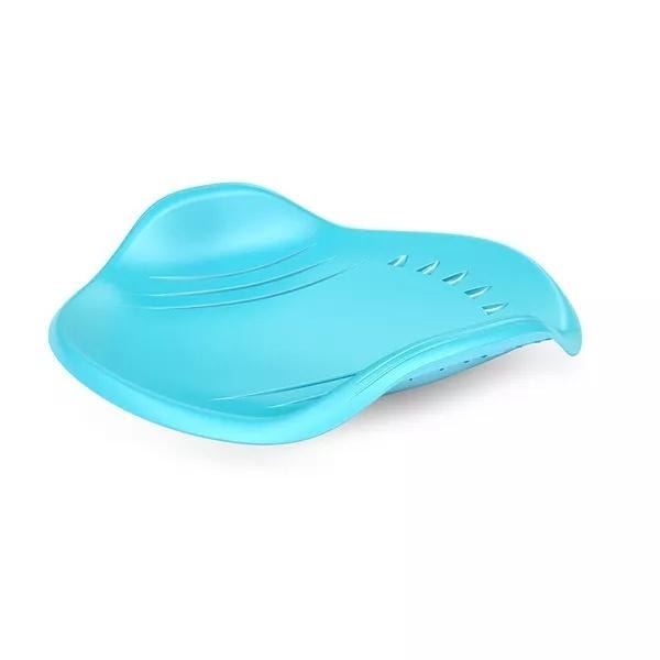 Round turquoise sled - perfect for winter fun