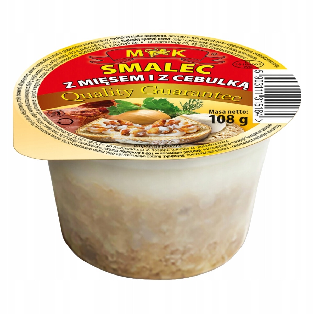 MK Lard with Meat and Onions - traditional taste in every bite