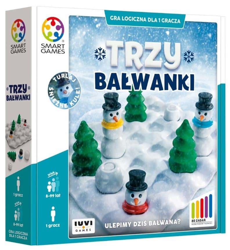 Smart Games Three Snowmen - Logic game for children developing imagination