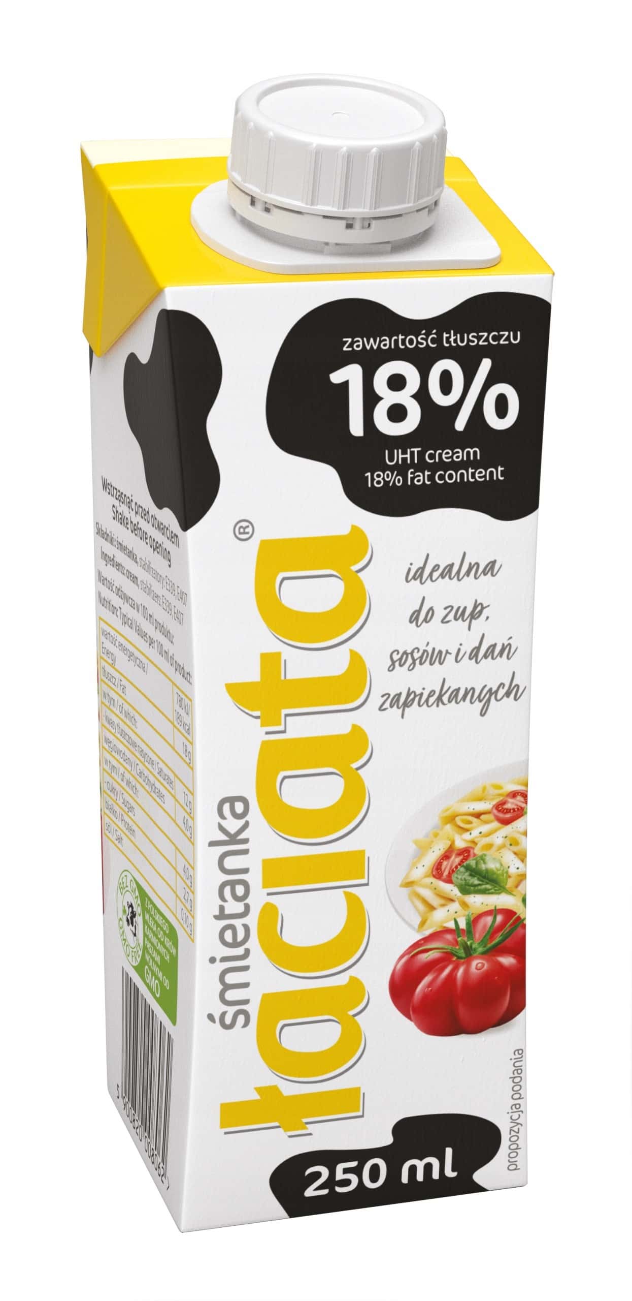 Łaciate UHT Cream 18% - creamy addition to your dishes