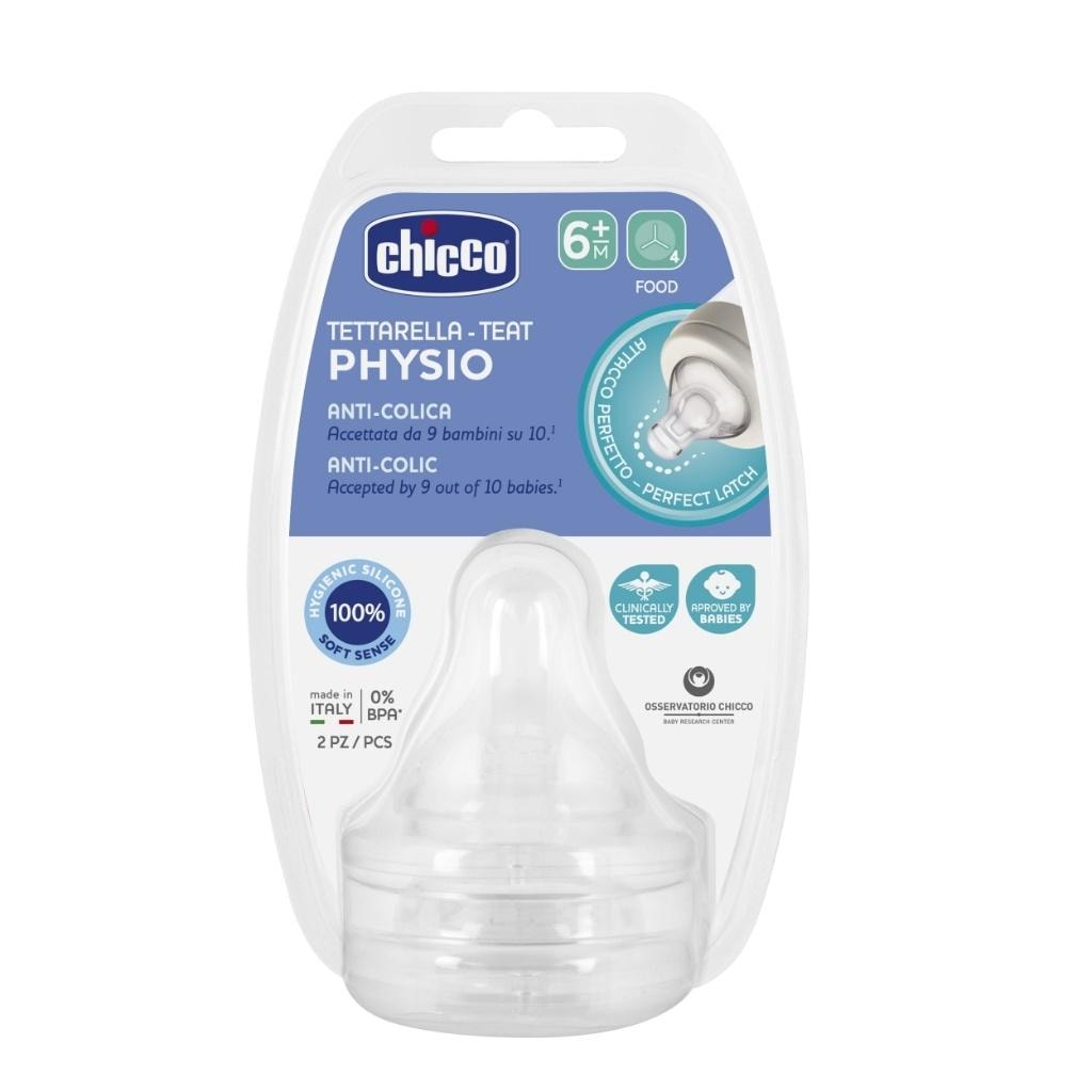 Chicco Perfect5 Anti-Colic Nipple 2 pcs 6m+ - perfect for your baby