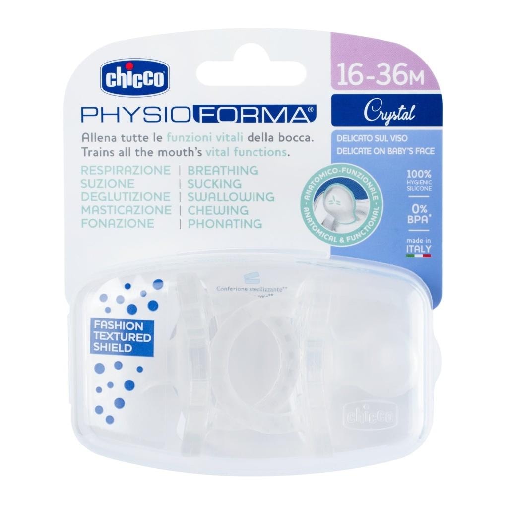 Chicco PhysioForma Soft - Neutral Pacifier 16-36m 2pcs