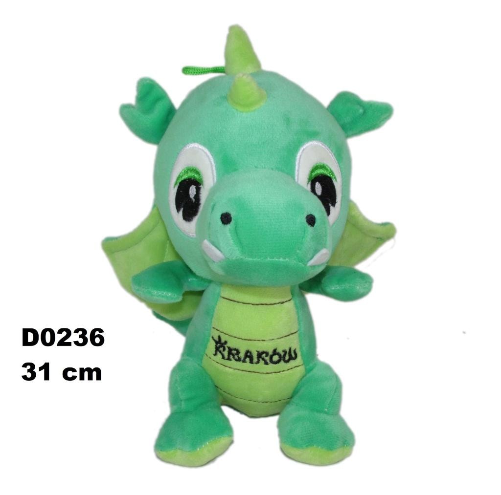 Dragon "Krakow" dark green - Decorative figurine 31 cm