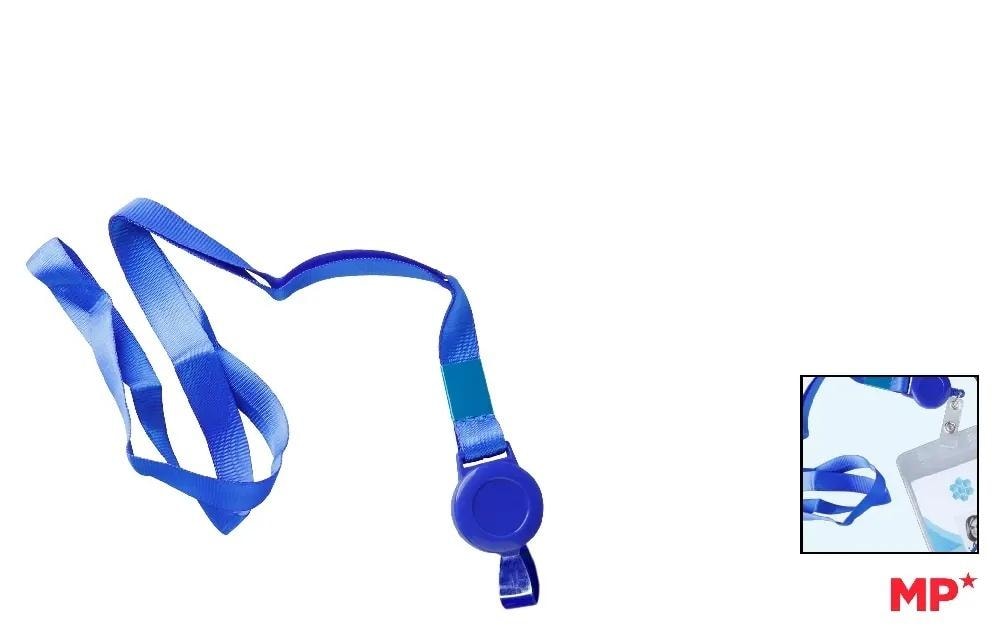 MP Main Paper Lanyard for ID blue 25 pcs - perfect for office