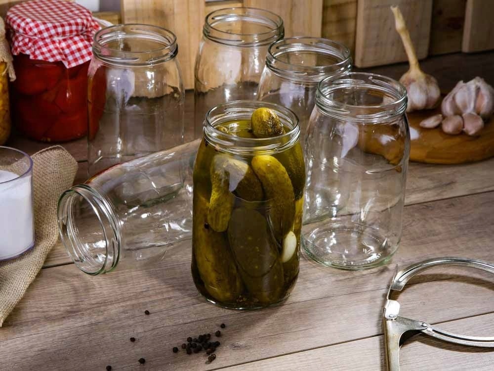 Zaczyn Glass jar with screw cap 900 ml - perfect for preserves