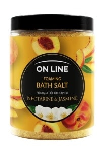 On Line Foaming Bath Salt Nectarine Jasmine 1.2 kg - Relaxing bath