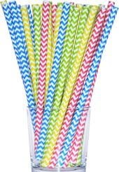 Paper Straws - Lime Shake 8mm - 10 pieces - perfect for a party!