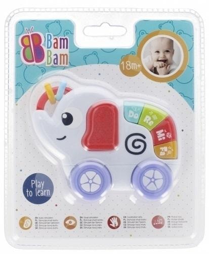 BamBam Musical Elephant - interactive toy with sound and light