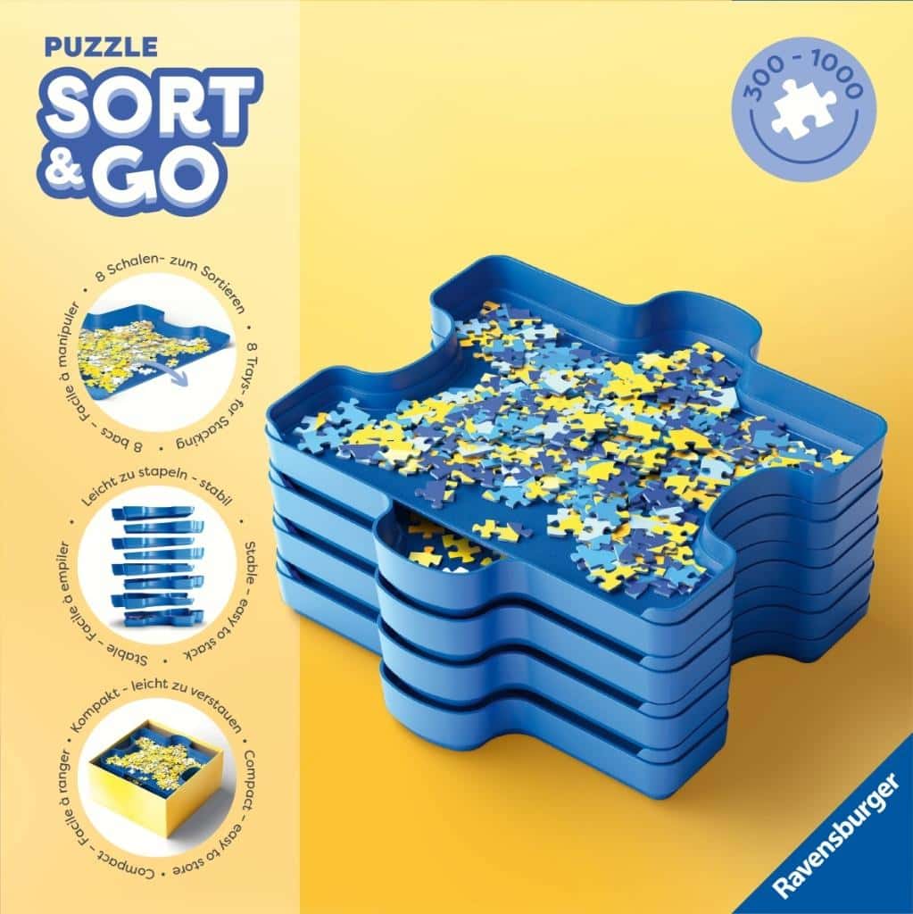 Ravensburger Sort&Go - Puzzle sorter with 6 containers