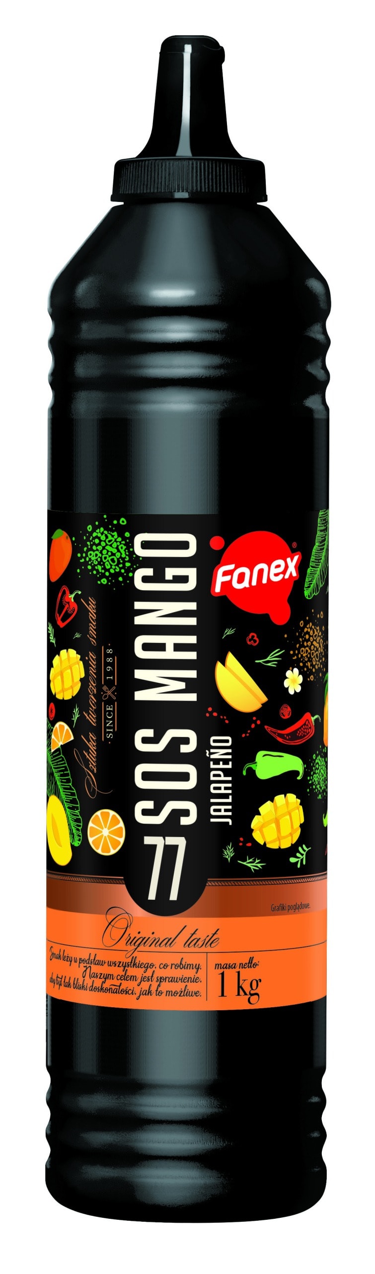 Fan.sos Mango-jalapeno sauce 1 kg - exotic flavor explosion