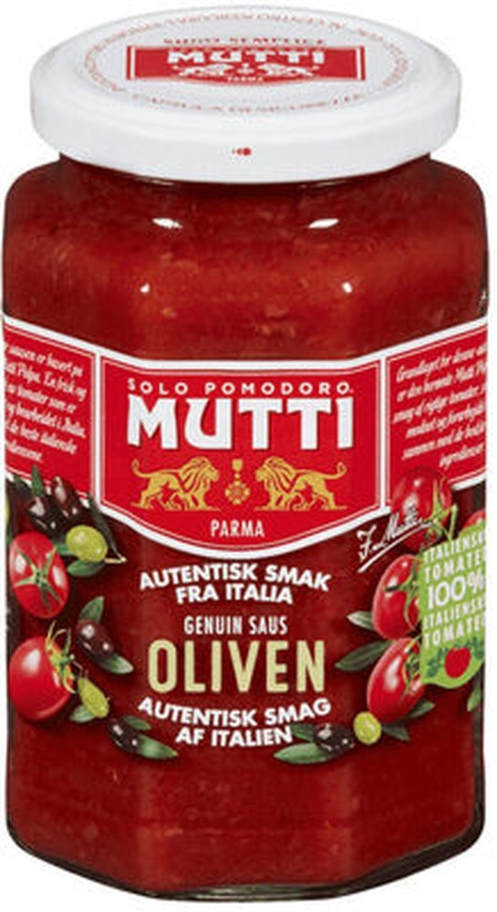 Mutti Tomato Sauce with Olives 400g - ideal for pasta