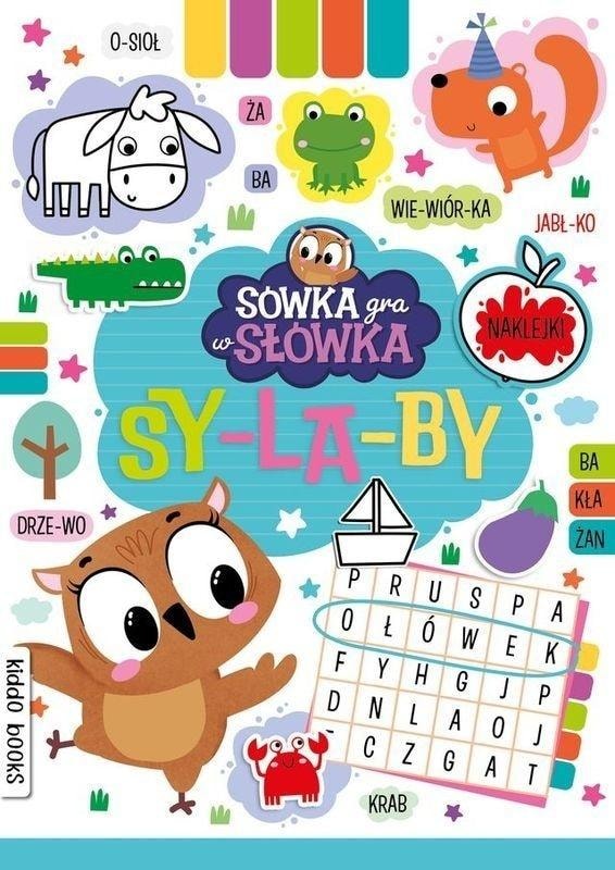 Kiddo Books Sówka plays with words syllables - educational notebook