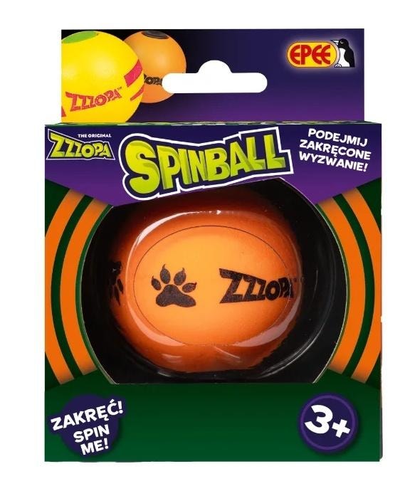 Spinball - Twisted fun ball orange and black - ideal for tricks