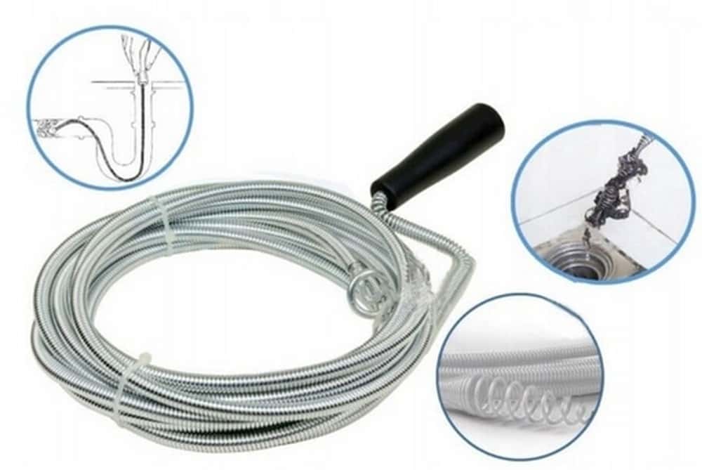 Hydraulic spiral drain snake 8 mm x 5 m - reliable tool for unclogging pipes