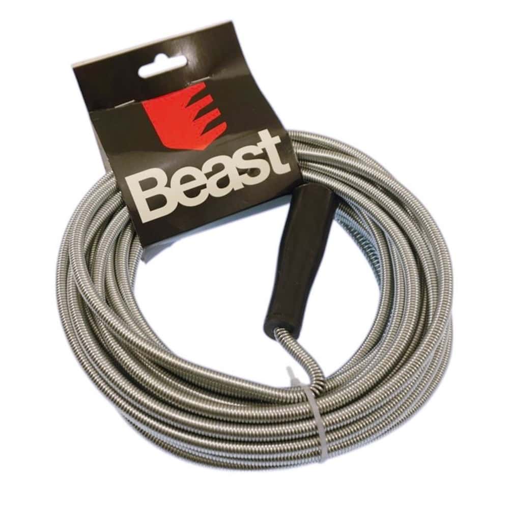 BEAST Hydraulic spiral 8 mm x 10 m - reliable tool for pipe cleaning