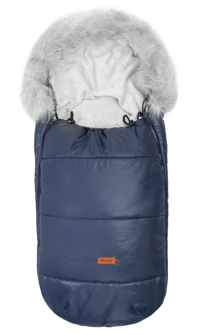 Sensillo Orso Footmuff navy blue pearl 100x45cm - perfect for winter walks