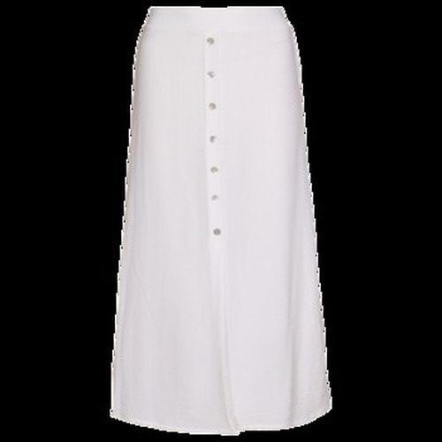Women's long skirt with buttons white size 42/44 - perfect for summer