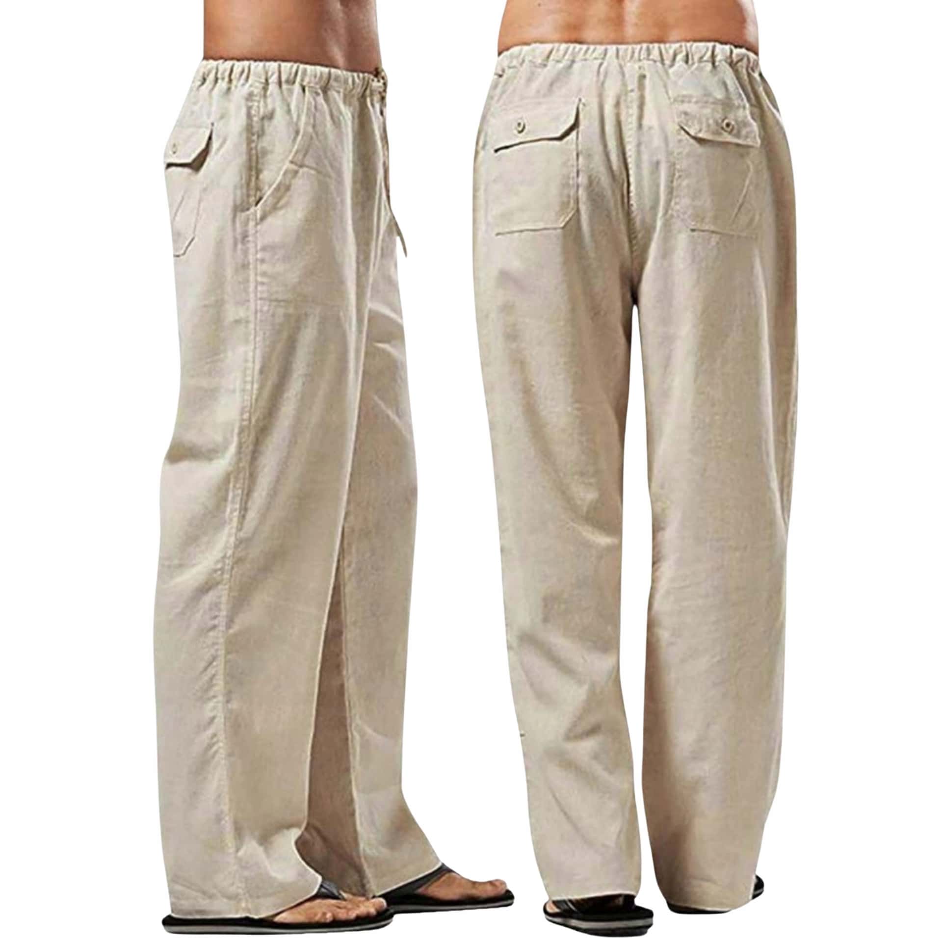 D. Milano Men's trousers beige 48/30 - perfect for everyday