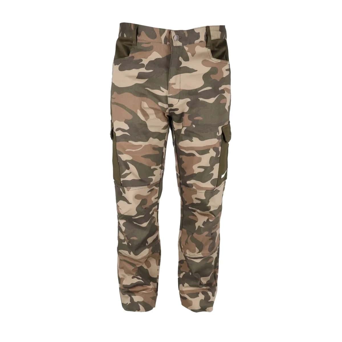 DEDRA Camo trousers size S, cotton + elastane - perfect for work