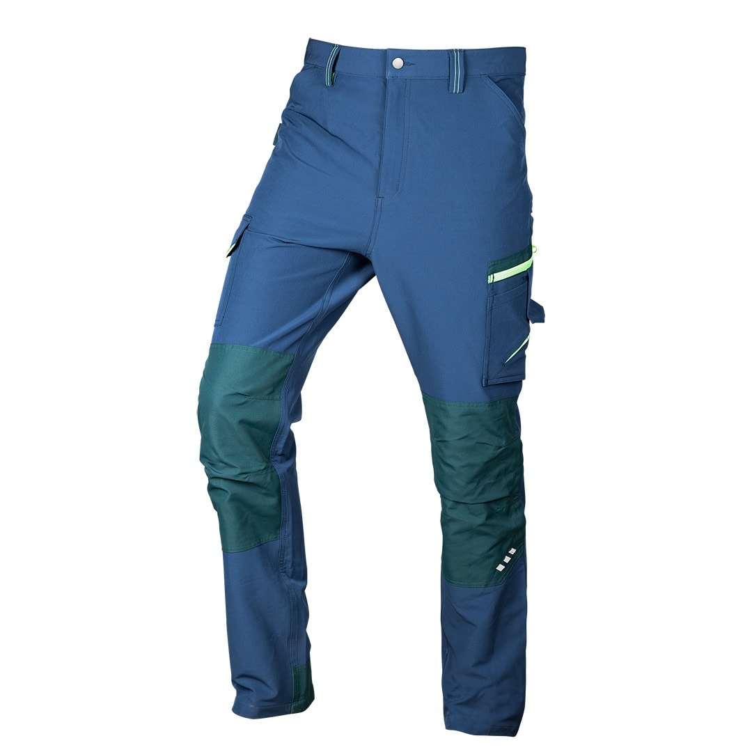 NEO TOOLS Work trousers Mix&Match 4-way stretch navy green XS
