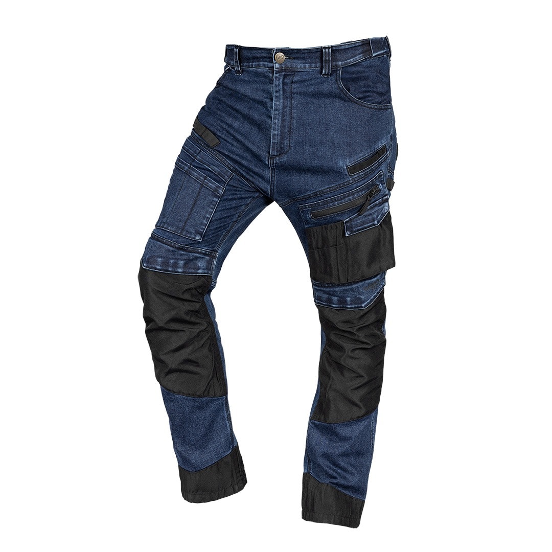 NEO TOOLS DENIM work trousers navy blue L - reinforced and comfortable