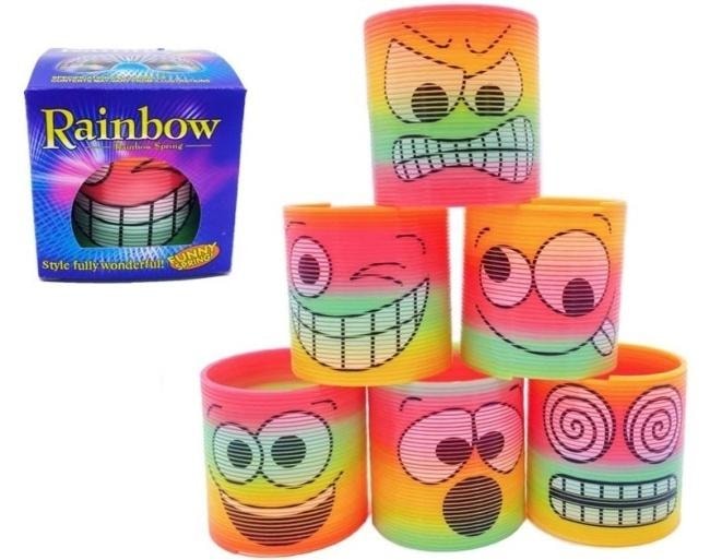 Merkpol Rainbow spring with funny faces - ideal toy for everyone