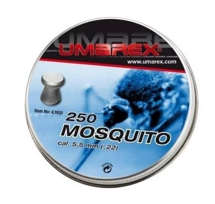 UMAREX Mosquito - Flat Pellets 5.5 mm - 250 pieces for precise shooting
