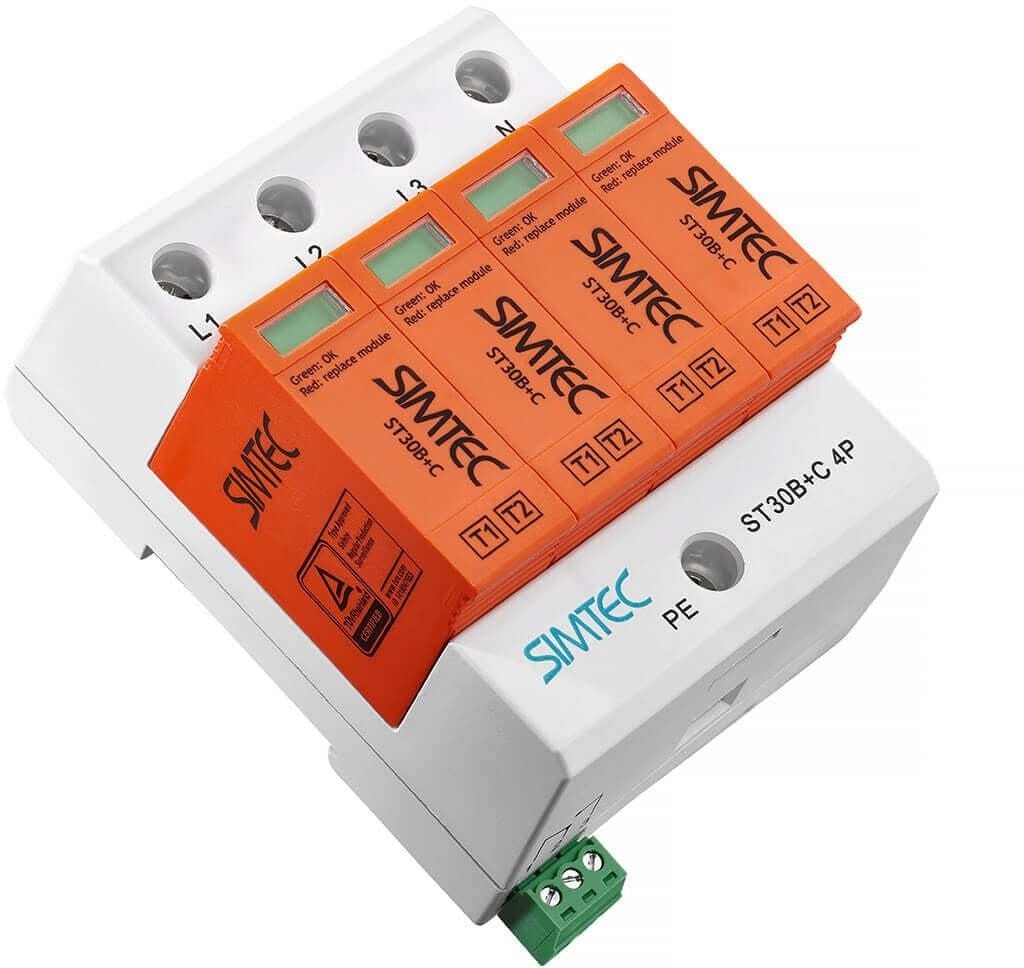 Simtec Surge Arrester T1+T2 B+C - protection of electrical installation