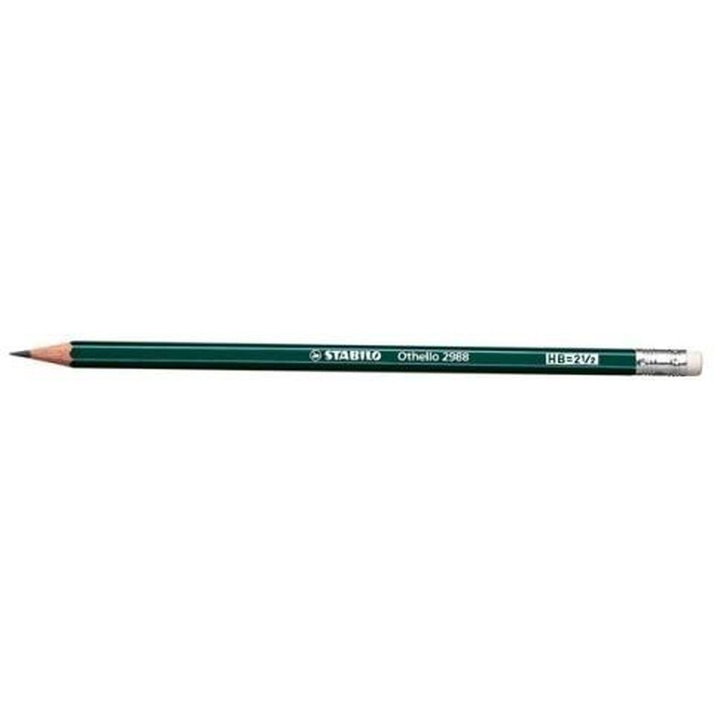 STABILO Othello HB - Pencils with eraser 12 pieces - ideal for school and drawing
