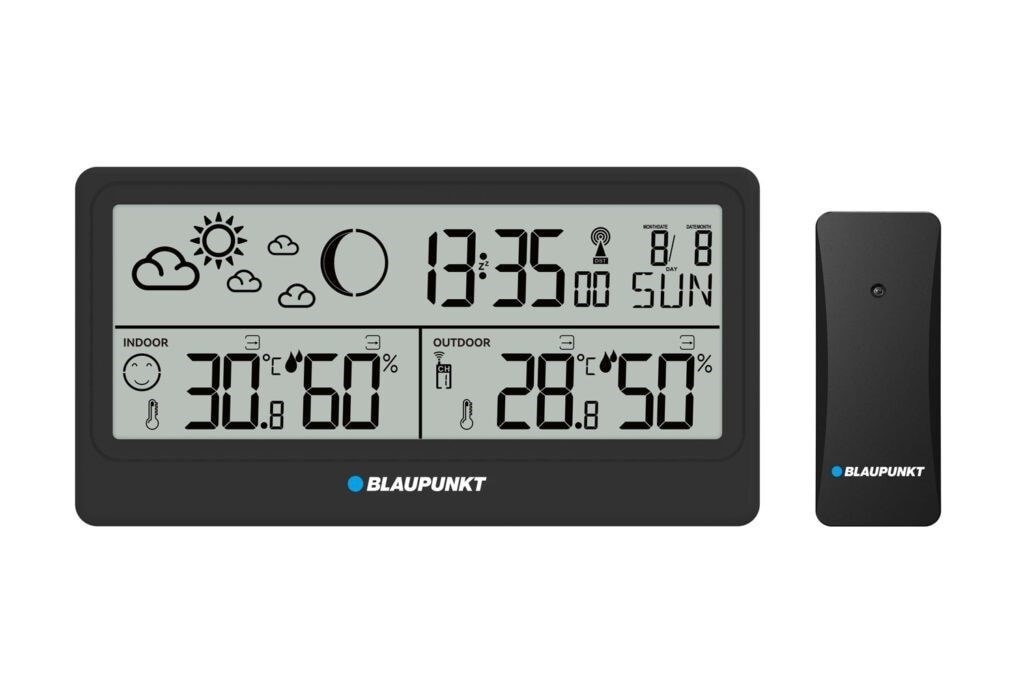 Blaupunkt WS20BK - Weather Station with LCD Display - perfect for home