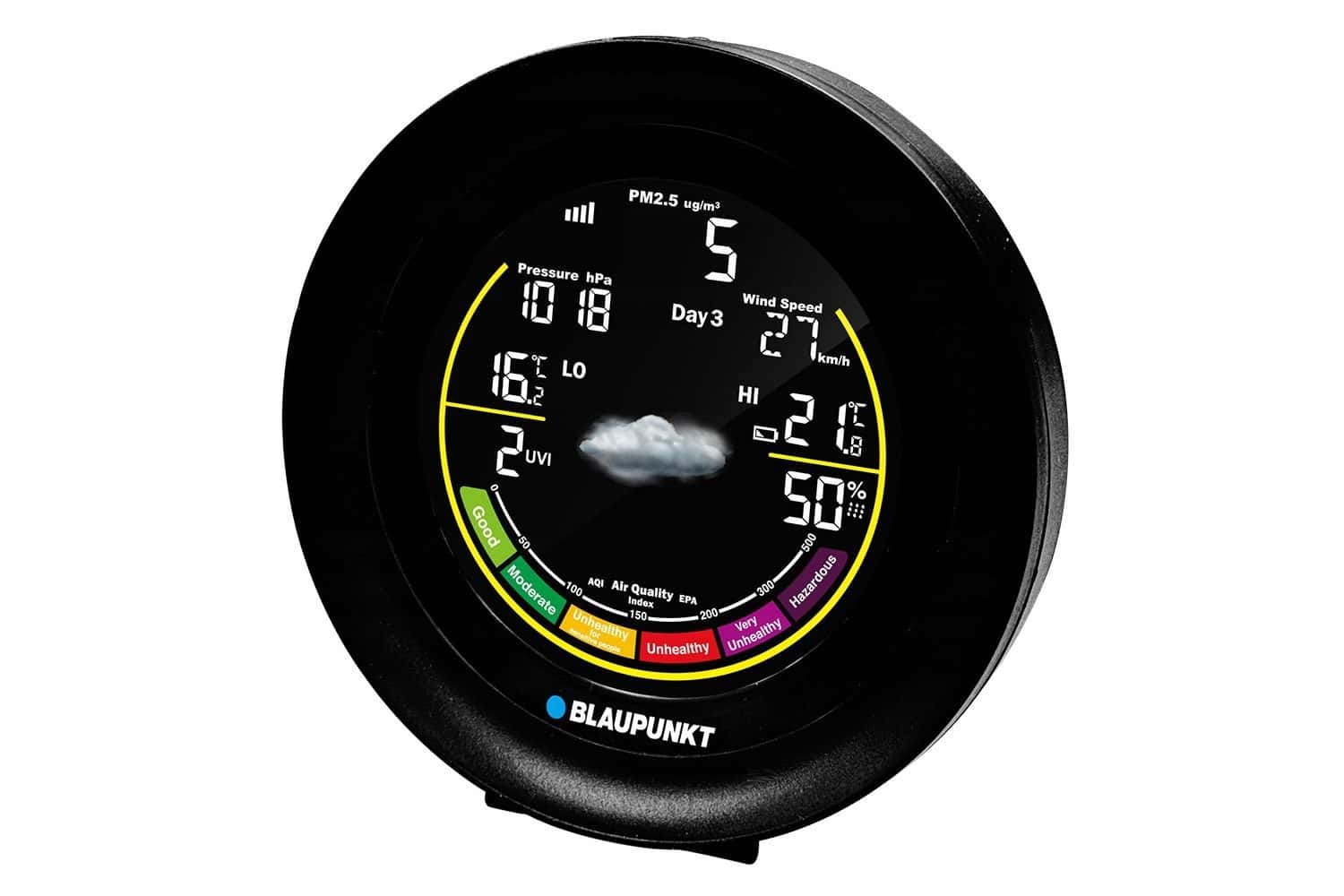 BLAUPUNKT WS35BK APP - Black weather station with app