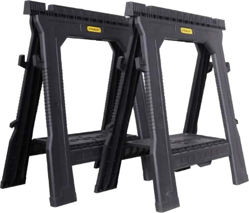 STANLEY Folding Sawhorses - 2 Pieces Set for Professionals