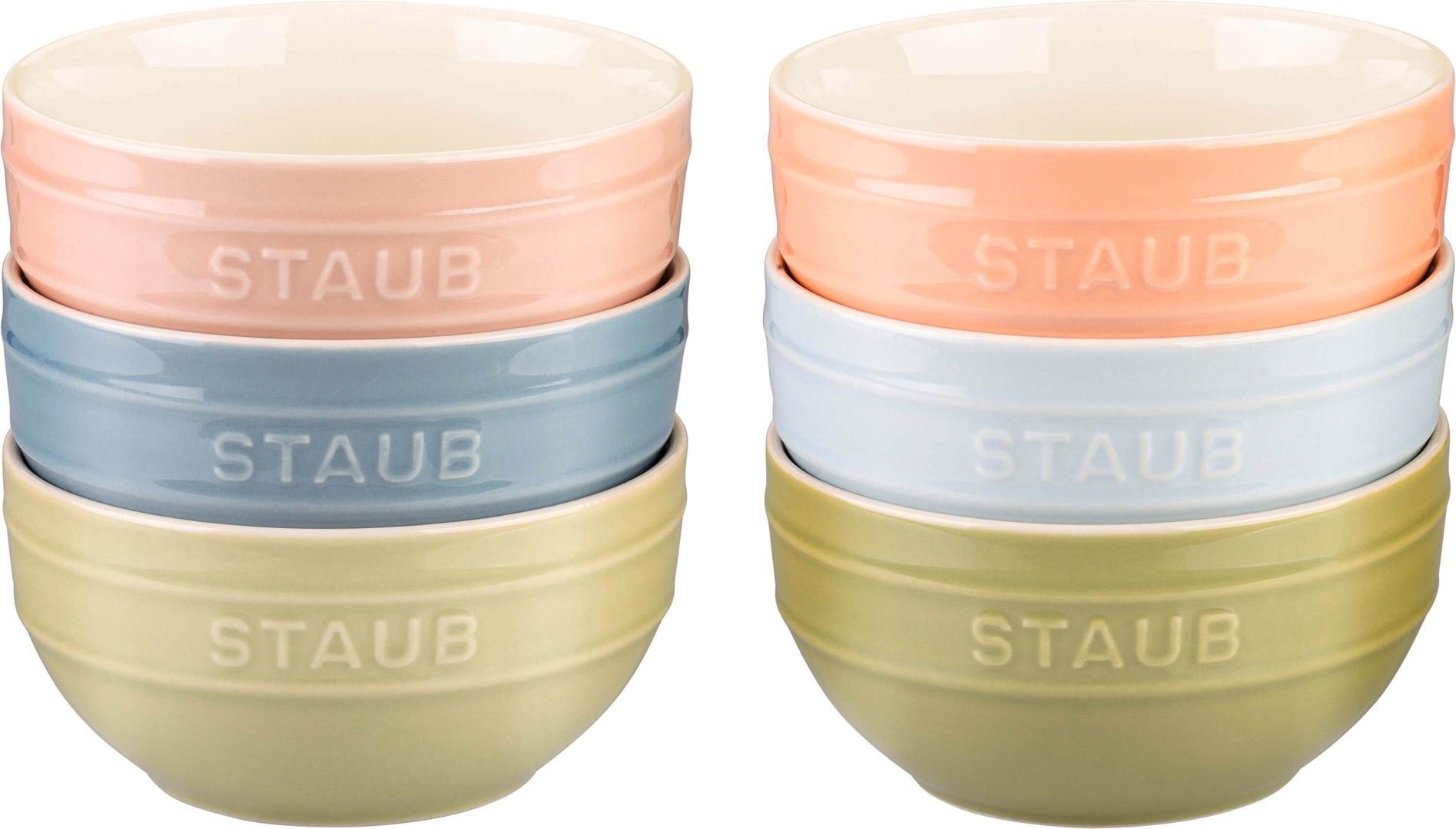 STAUB Serving Bowl Set 6 pieces 14 cm - Multicolor, perfect for every kitchen