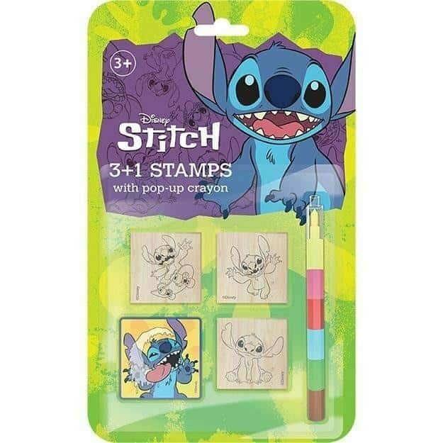 Lilo&Stitch Stamps 3+1 with crayons - Creative set for children